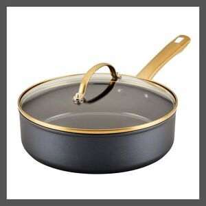 Farberware -  Forged Induction 3qt Ceramic Nonstick C Black/Gold